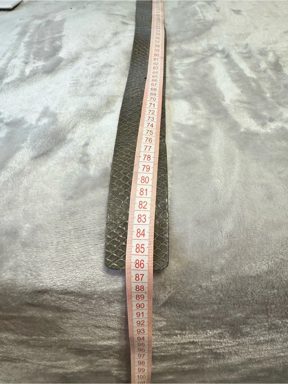 Banana Republic Genuine Leather Reptile Embossed Belt Gray XS